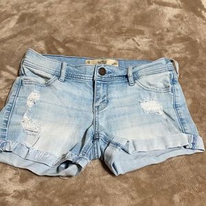 Light Wash Jean Shorts